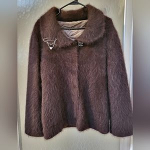 Warm faux fur coat